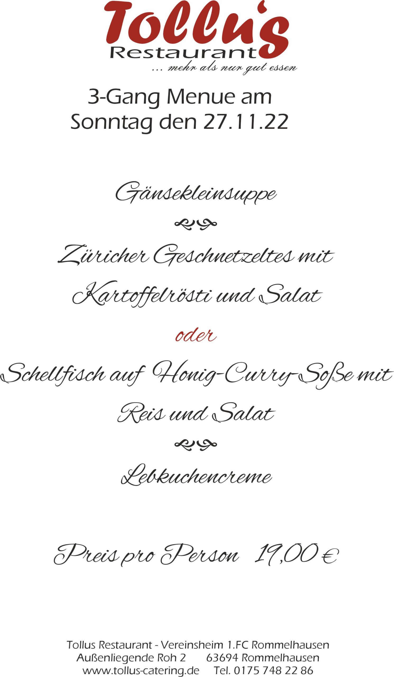 37 – Sonntagsmenue 27.11.22 37 - Sonntagsmenue 27.11.22