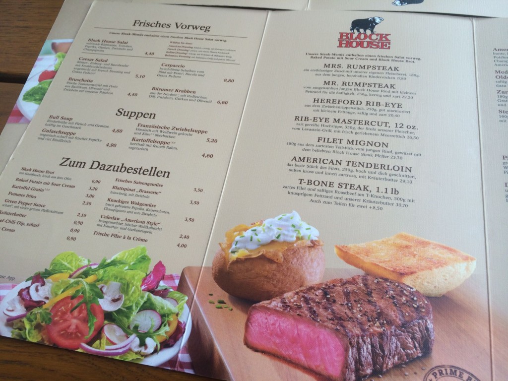 Steak Blockhouse Frankfurt fremd gegessen