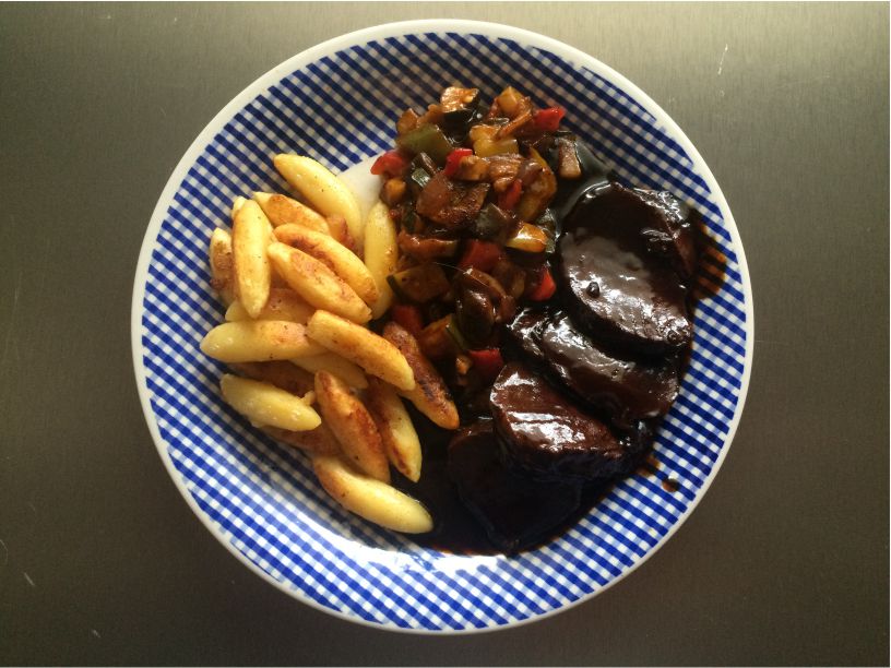 Rinderbraten mit Schupfnudeln