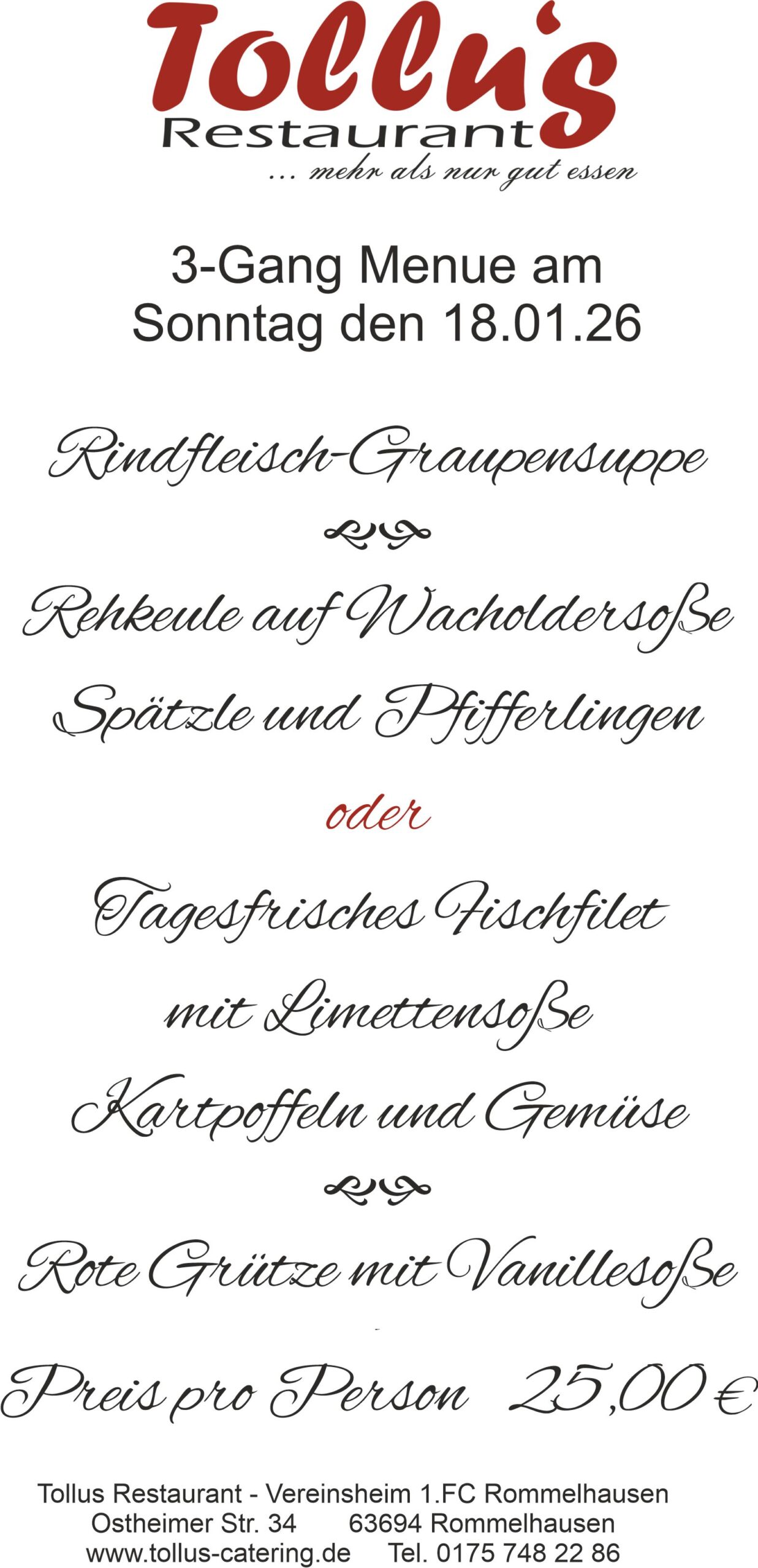 101 - Sonntagsmenue 18.01.26