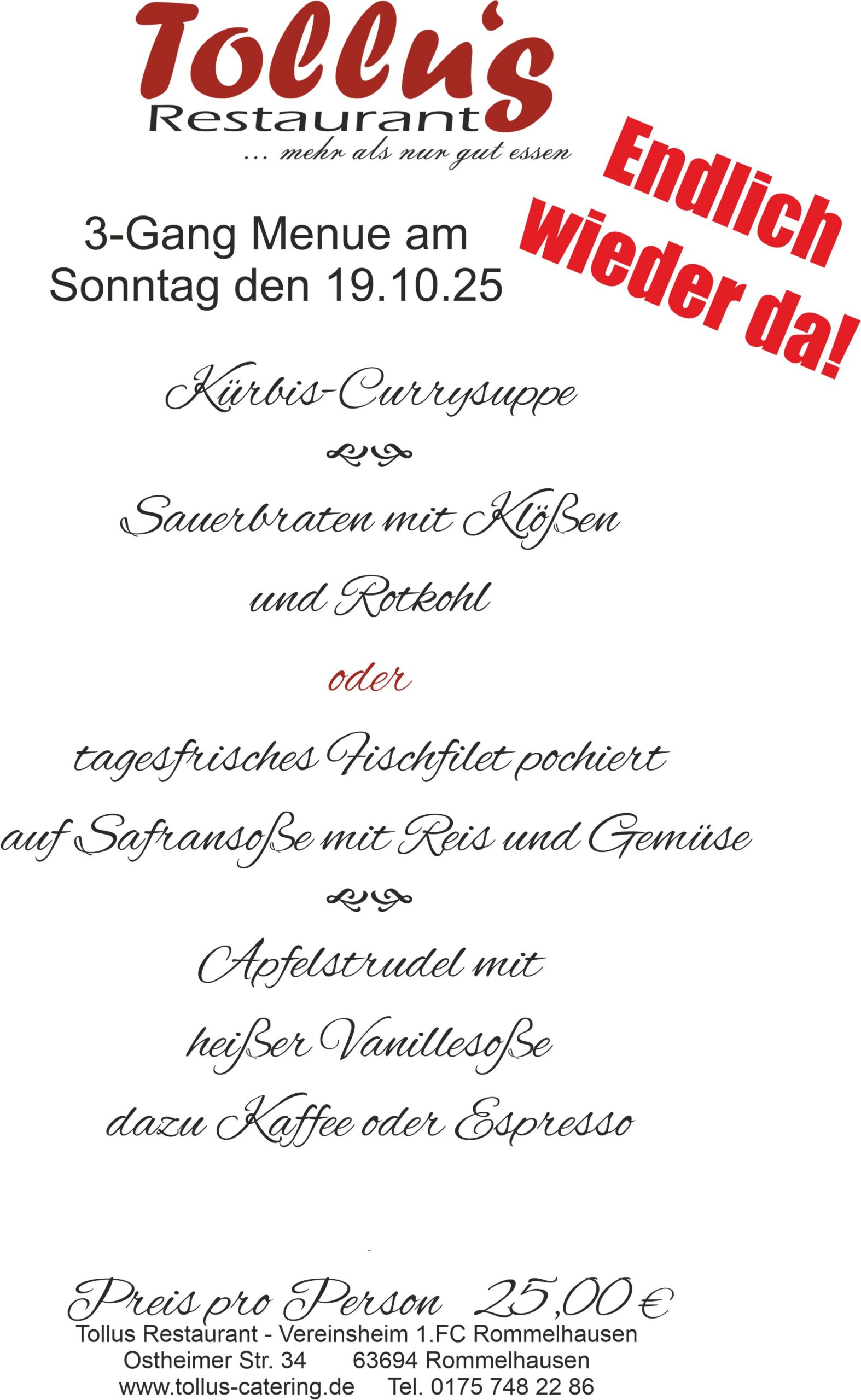126 – Sonntagsmenue 19.10.25 Tag der deutschen Einheit