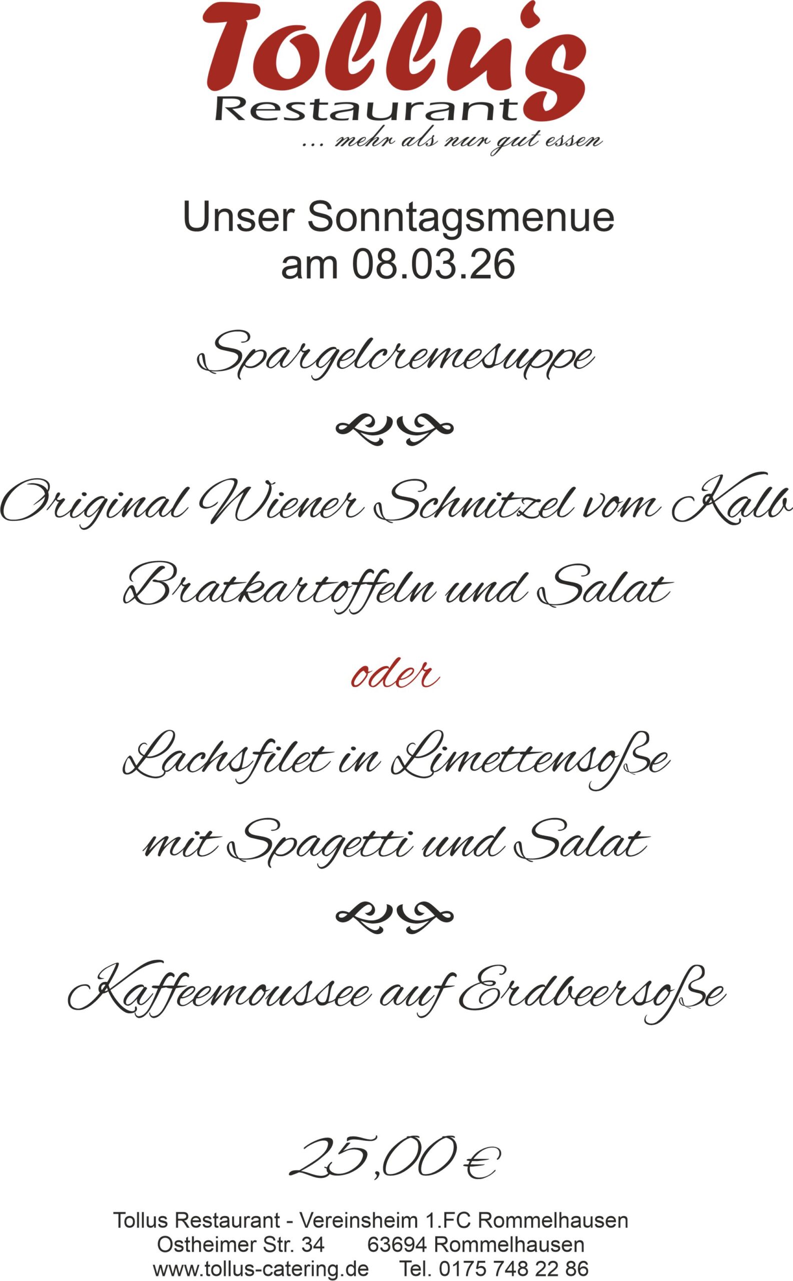 134 - Sonntagsmenue 08.03.26