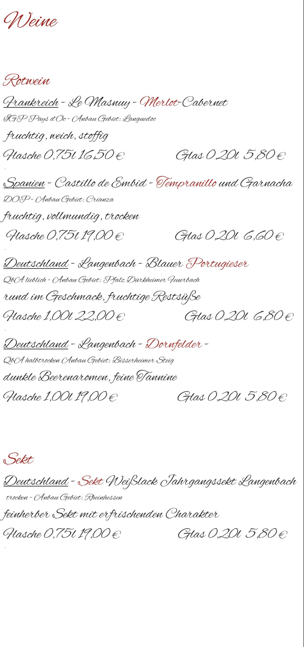 16.04.25 – Speisekarte Rotwein 16.04.25 - Speisekarte Rotwein