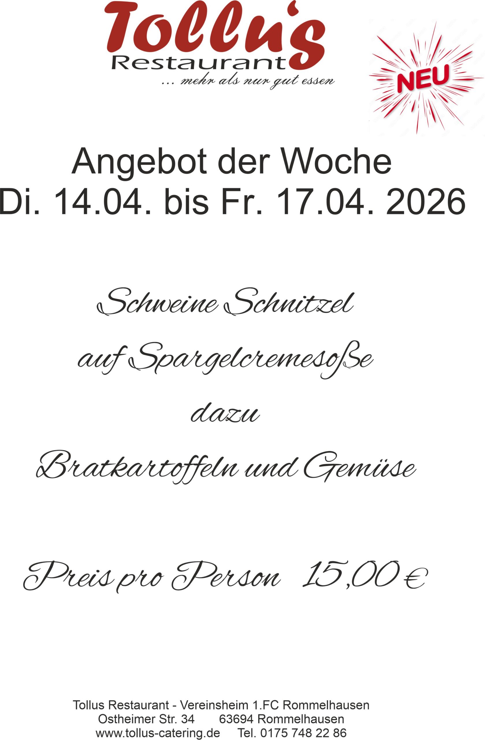 Angebot 13.4.2026 Angebot 13.4.2026
