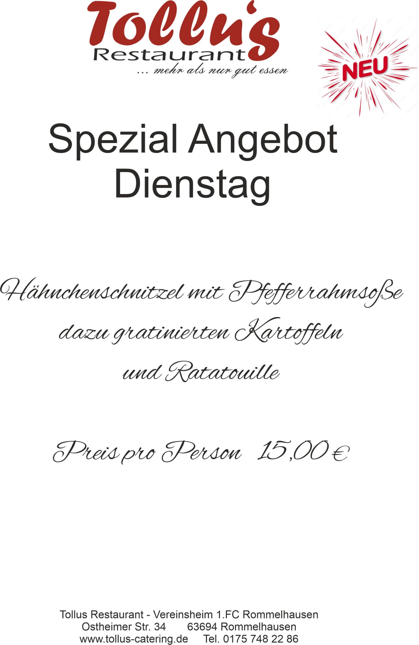 Angebot Dienstag 28.10. Angebot Dienstag 28.10.