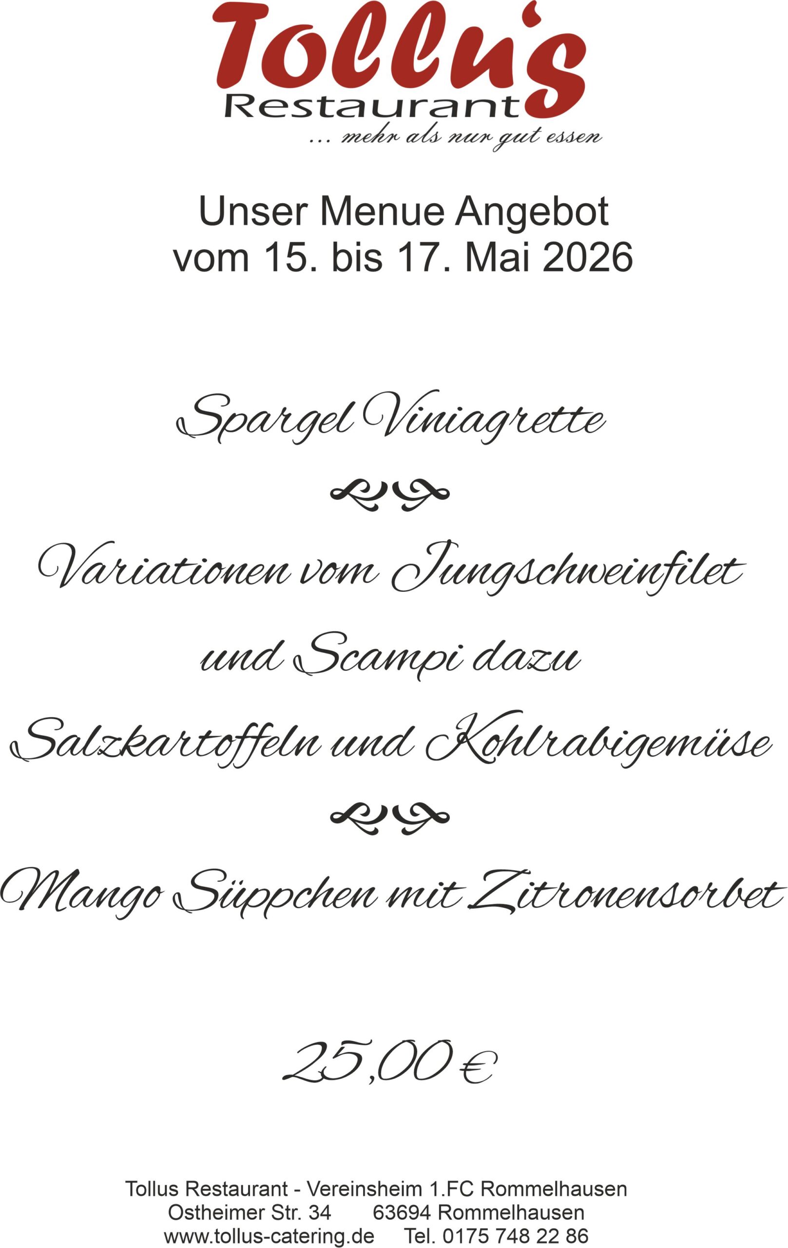 Angebot von 15. bis 17. Mai