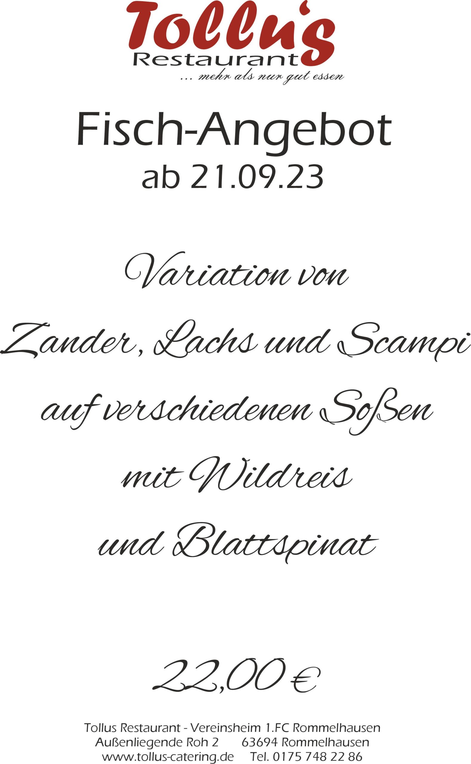 Fisch-Angebot 21.09.23 Fisch-Angebot 21.09.23