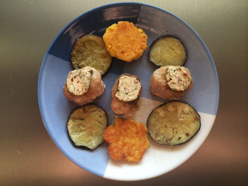Teller Schweinefilet mit Kräuterbutter
